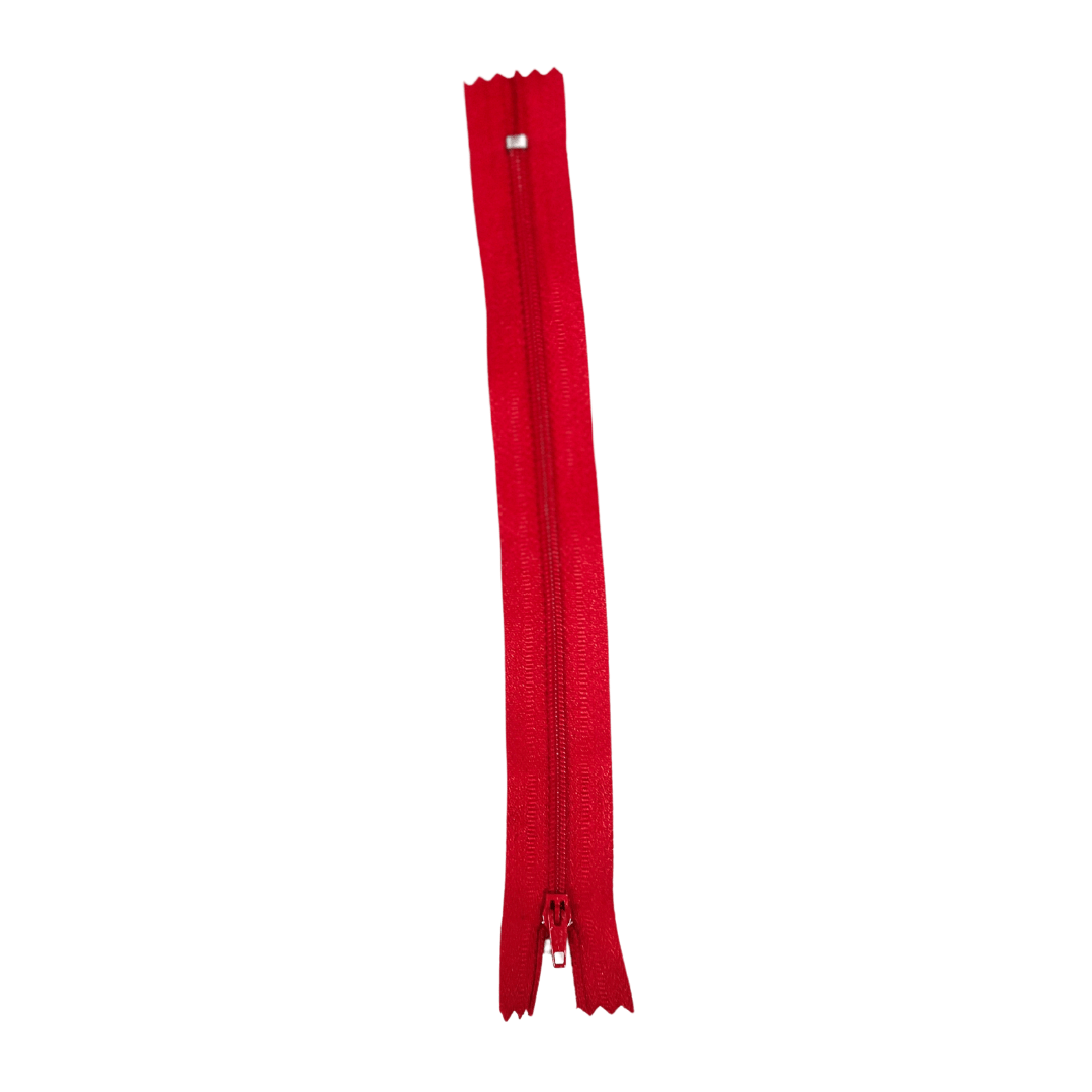 Cremallera De Plástico Espiral NTS - Ancho 3 Mm, No Divisible, Color Burdeos, 20 Cm