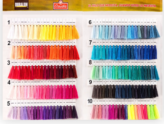 Paquete conos hilos Claudia 8 pzs