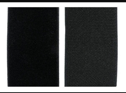 Rollo Velcro / Contactel Gancho y Felpa – Color Negro 50 mm x 25 metros