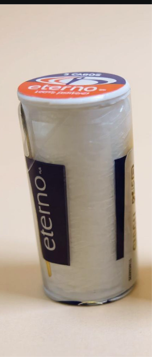 Caja con 12 piezas de hilo ETERNO – calibre 80/3 – color blanco. Modista