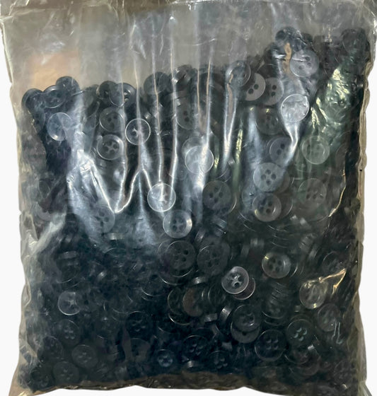 Paquete (Mazo) de botones T16/4 color negro
