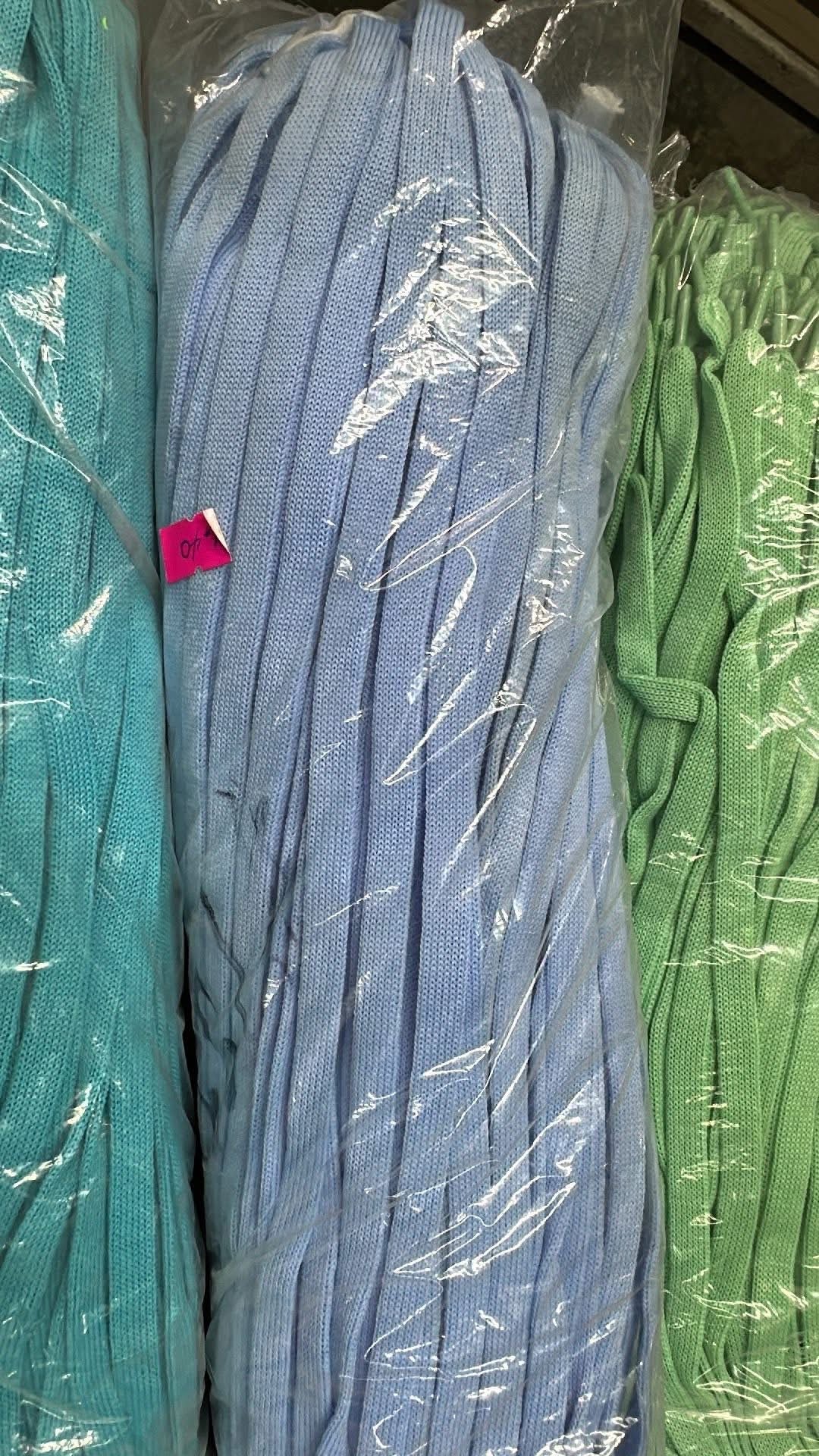 Cinta/cordón plano y redondo— paquete 100 piezas . Varios colores