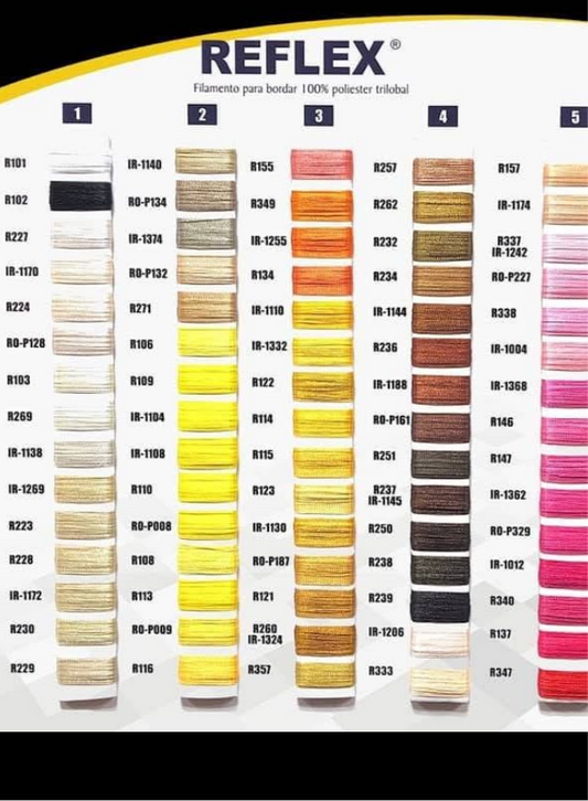 Hilo para bordar Reflex Tex27 R216 verde