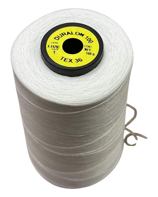 Hilo Duralon blanco calibre 100 (40/2) TEX 30