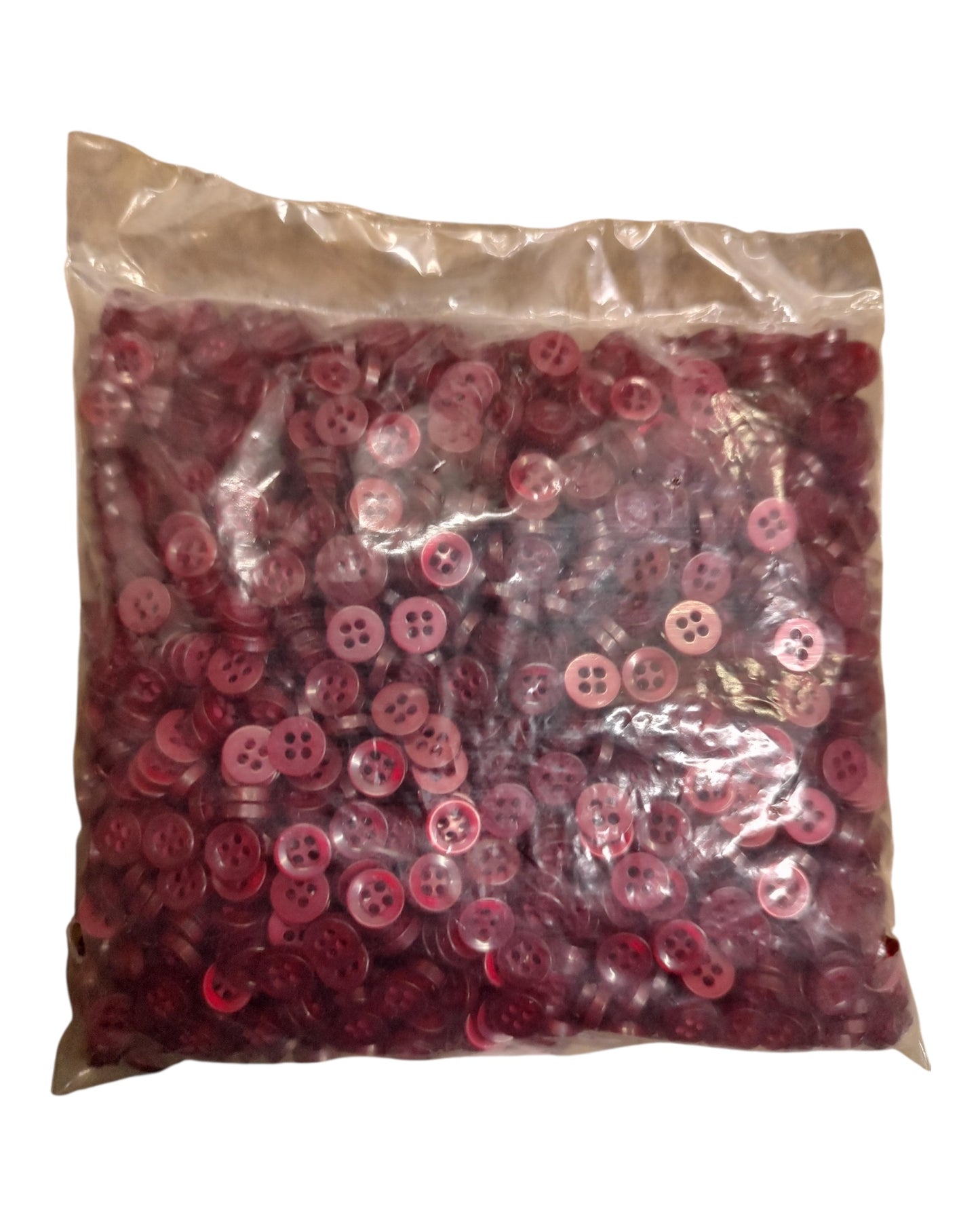 Botones de Resina 14/4 Rojo—paquete ( mazo)