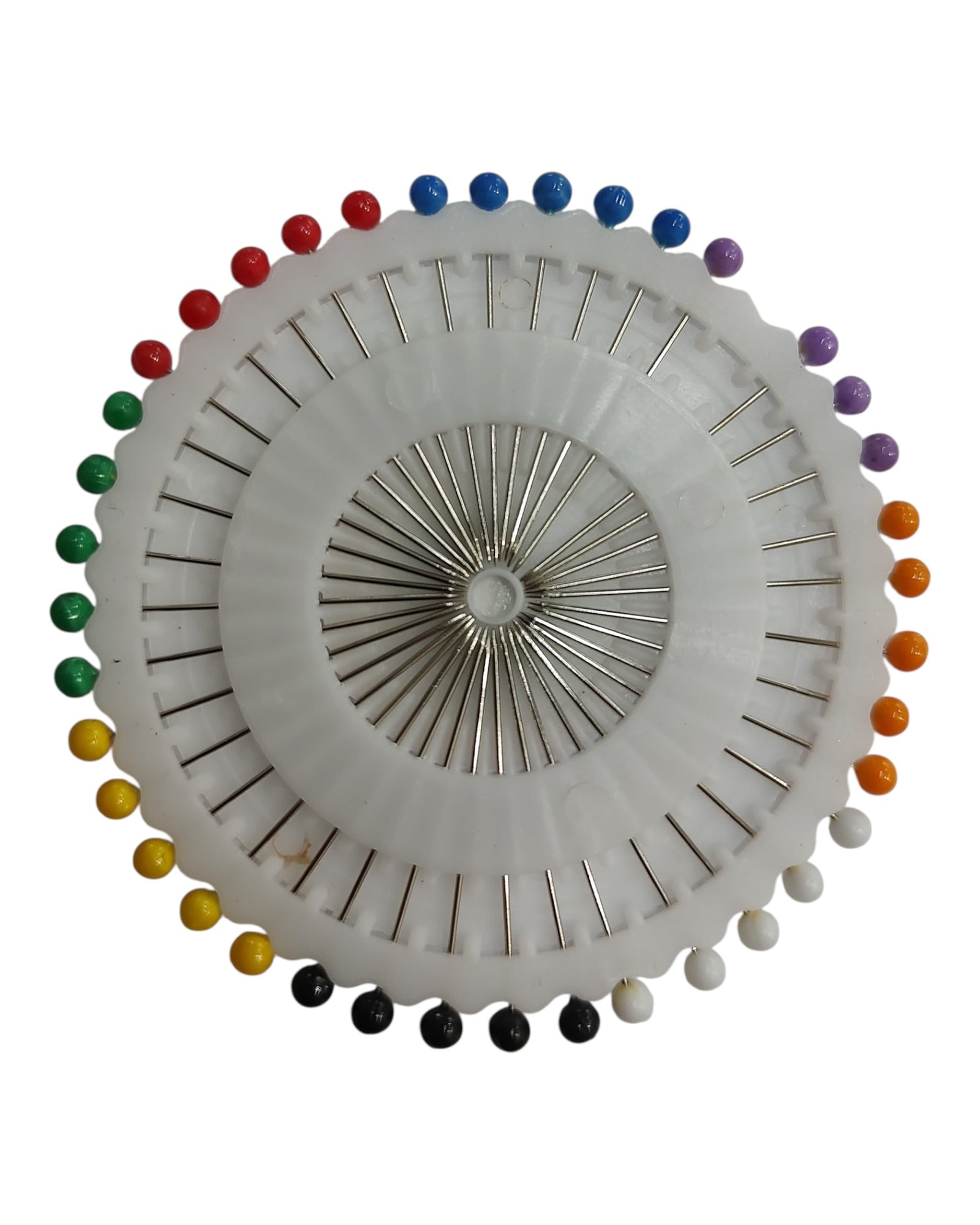 Rueda de alfileres con cabeza de Perla Multicolor -40 piezas