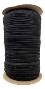 Elástico normal crochet Negro 8mm —5 ligas