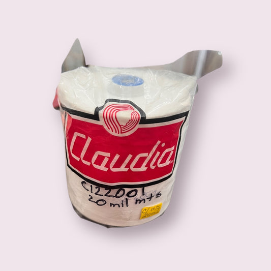 Hilo Claudia— 20 mil mts —Calibre 120— Blanco