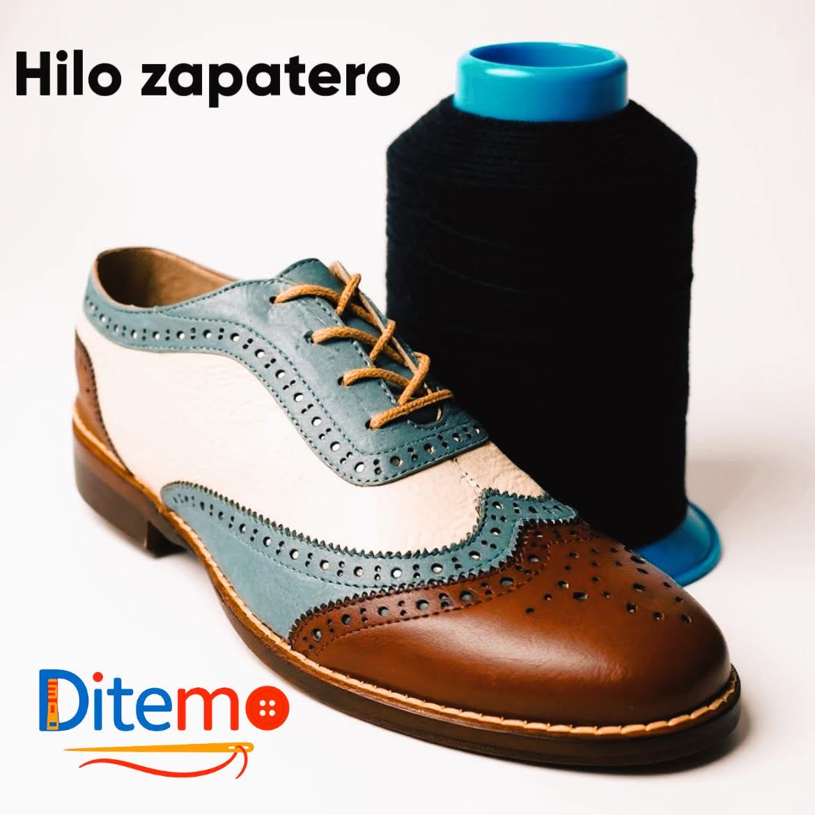 Hilo zapatero Duralon 90g negro / Blanco