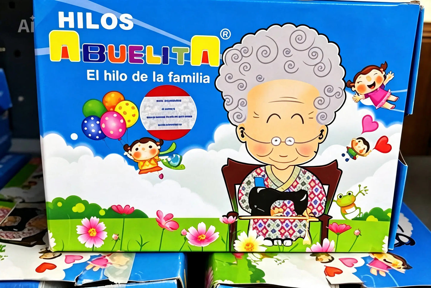 Caja hilo doméstico 200mts Abuelita c/12piezas