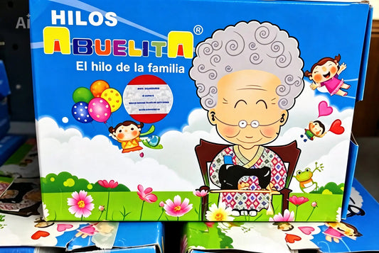 Caja hilo doméstico 200mts Abuelita c/12piezas