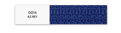Cierre Fijo NAT espiral 3mm 15,18,20,25cm Azul rey 014