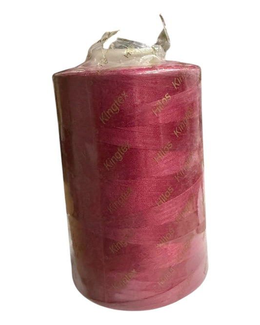 3X2. Hilo Kingtex de polyester 30/2 5000mts color No. 218 cereza. Pida 3 pague 2