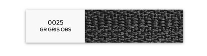 Cierre Fijo NAT espiral 3mm 15,18,20,25cm Gris oscuro 025